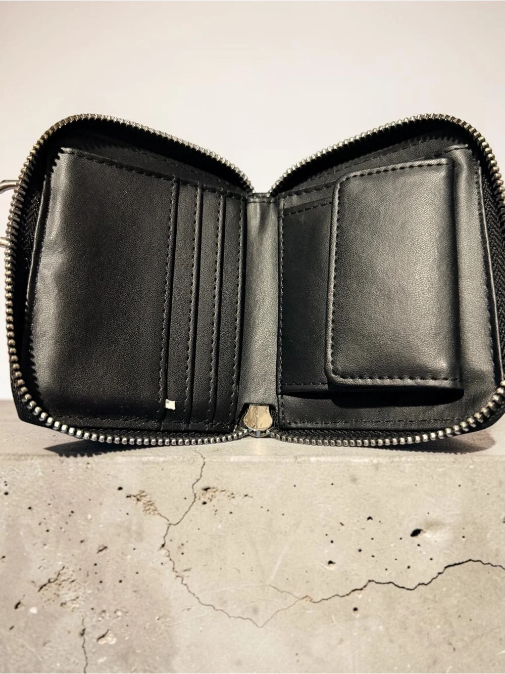 Coca Cola Black Wallet with White Logo and Red Lanyard